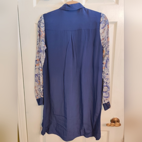 Club Monaco Size 6 Silk Shirt Dress - Picture 2 of 2